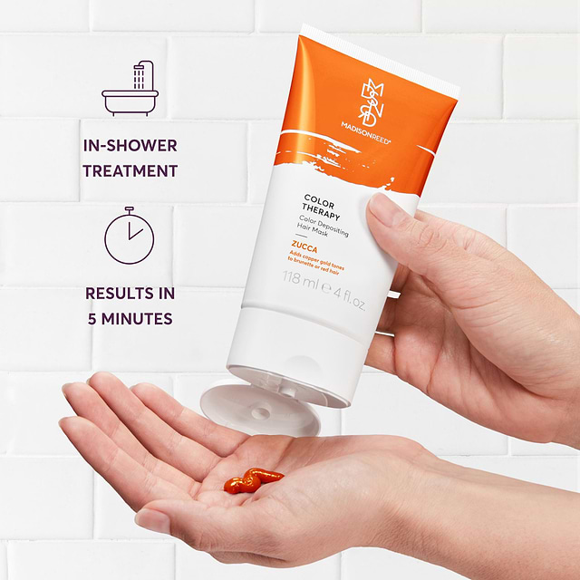 Color Therapy Zucca In-shower Treatment Results in 5 min