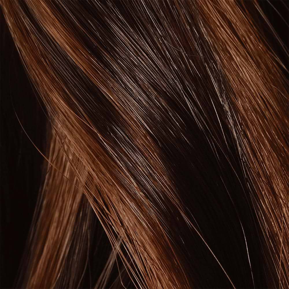 swatch square caramel pattern hair
