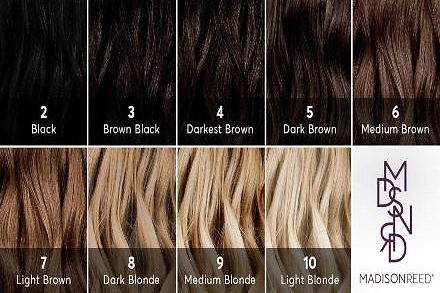 Hair Color Level Chart Madison Reed