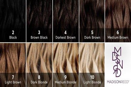Hair Color Level Chart Madison Reed