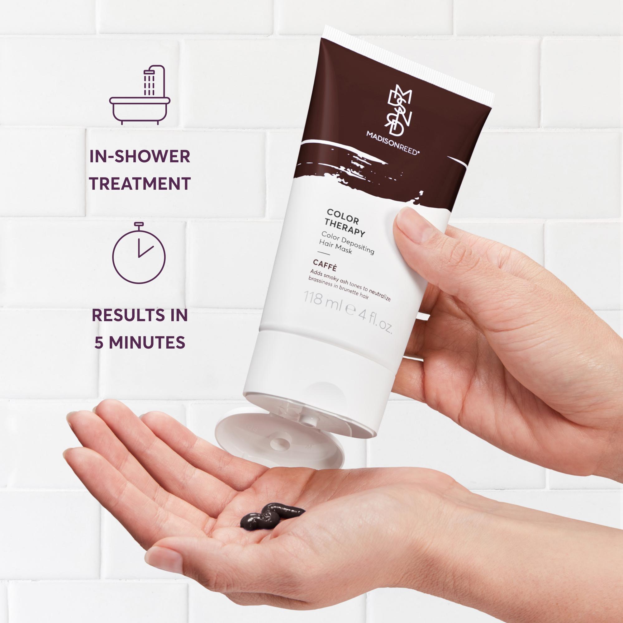 Color Therapy Caffe In-shower Treatment Results in 5 min