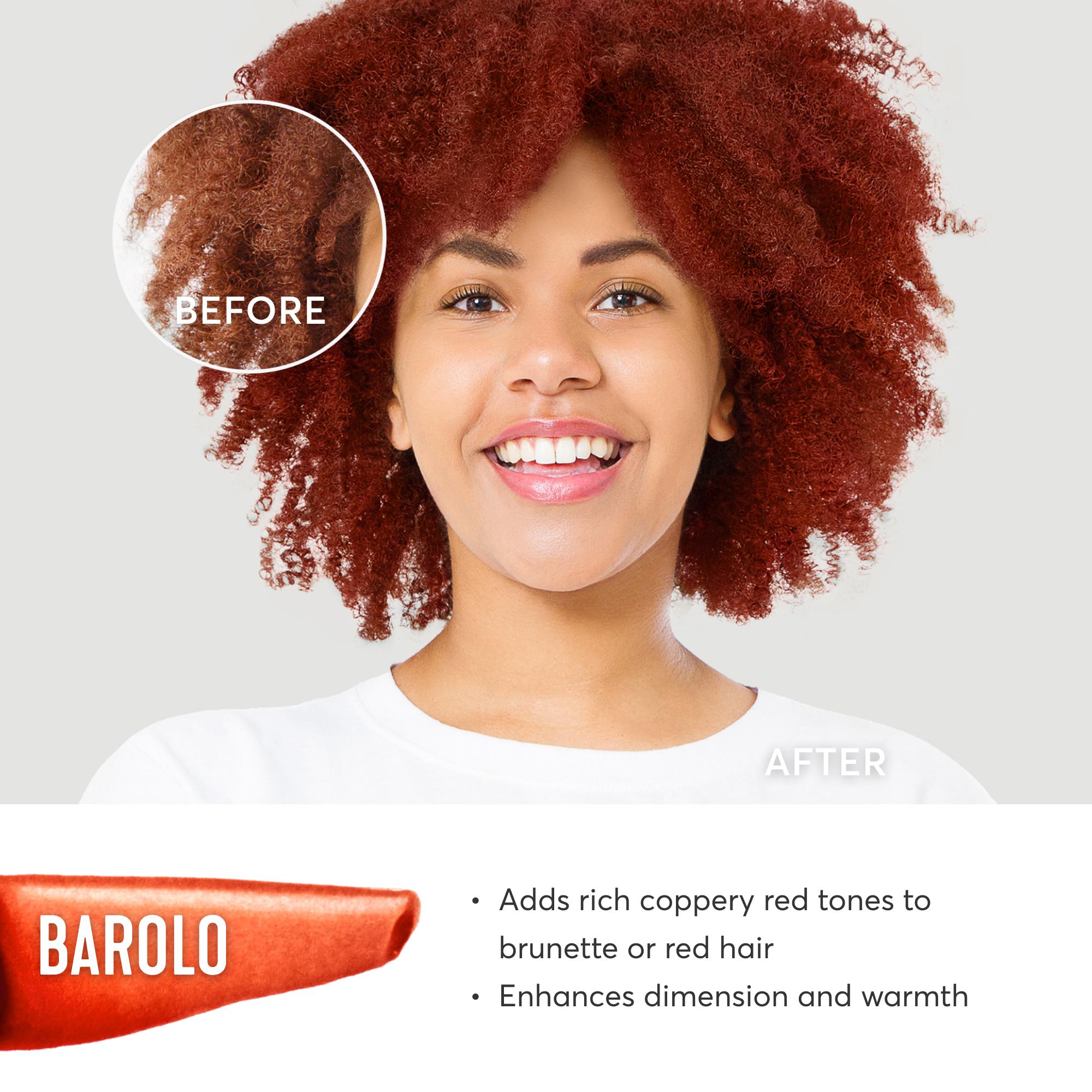 Barolo adds rich coppery red tones to brunette or red hair