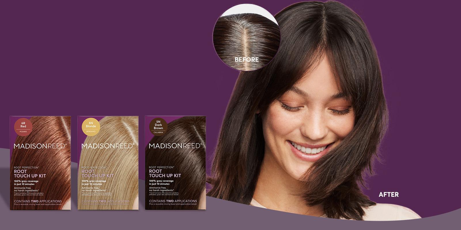 Root touch up for covering your roots and grays