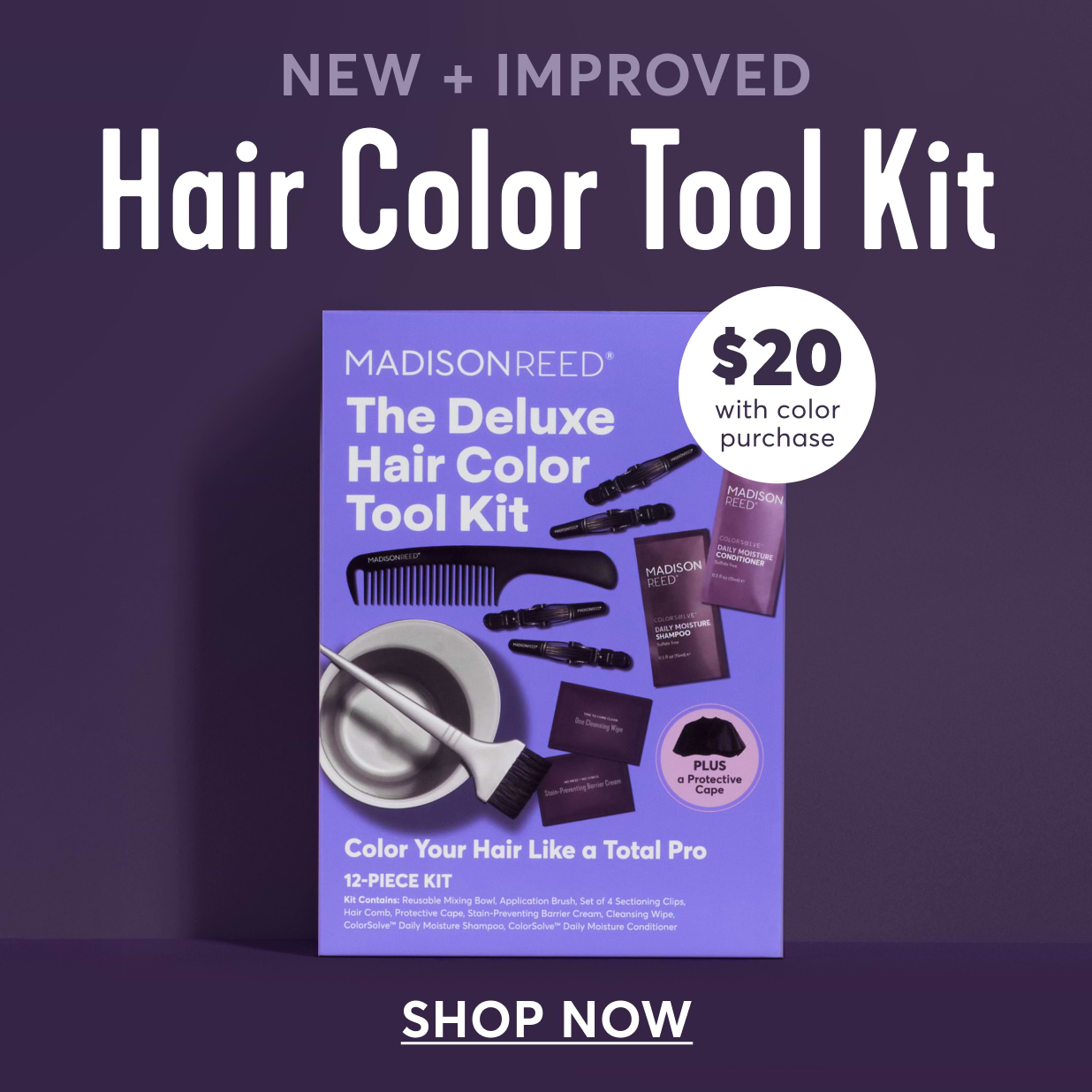 New + Improved Hair Color Tool Kit $20 with hair color purchase